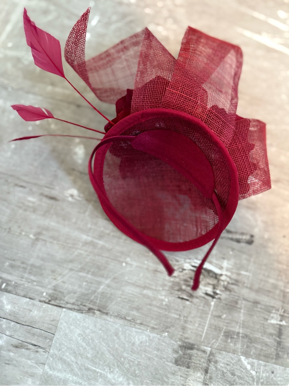 Melani Leoni Dress Wine Small + Matching Fascinator - Picture 10 of 16